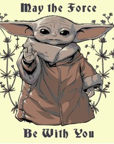 Resim wombhobby bebek yoda starwars Sayılarla Boyama Seti 80X100 Cm Çerçeveli (Kasnağa ) Gerili 