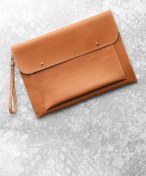 Resim dk leather Kadın Kahve Macbook Air Pro M1/ M2 13 13.3-13.6 14 Inç Notebook Laptop Kılıfı Evrak Çantası Portföy 