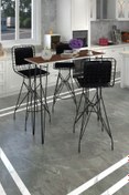Resim Kenzlife Knsz Masa Sandalye Takımı Hem105zengin Cvzsyh 140*040 3 Sandalye Syhsyh Sırt Minderli 