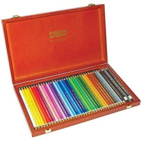 Resim Koh-i Noor Polycolor Artist Kuru Boya Kalemi 36 Renk Ahşap Kutu 