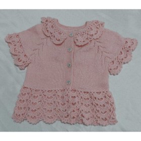 Resim Fatnaz Diyarı El Örmesi Kız Bebek Yeleği 