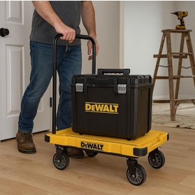 Resim Dewalt DWT710 200Kg Profesyonel Katlanabilir Dört Tekerlekli Yük ve Paket Taşıma Arabası 