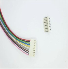 Resim Sanec 2,54mm 10 Pin 2510 Kablolu Dişi Konnektör + 180d Erkek Pcb Tipi 20cm - 0,50mm - Çift Taraflı 