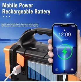 Resim Moly Ambition Usb Şarj Edilebilir El Feneri, Güneş Enerjili, Güçlü, Taşınabilir 