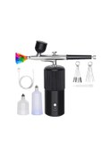 Resim Airbrush Seti - Elde Taşınabilir Airbrush Kompresörü, Tırnak Sanatı, Makyaj B 
