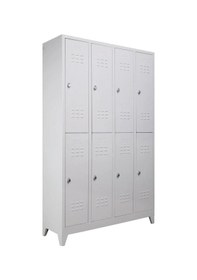Resim Sekizli Personel Soyunma Dolabı Gri 