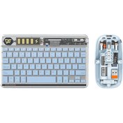 Resim Xindoker Kablosuz Klavye Ve Fare Seti - Renkli Led Aydınlatmalı, Şarj Edilebilir, 10m Menzil, Pc/laptop/tablet Uyumlu 
