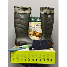 Resim Polly Boot Galaxy Vega Koyu Haki Uzun Boğazlı Çizme 37+6 cm ( Termal Çorap Hediyeli ) 