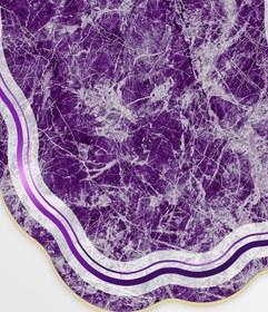 Resim Alanur Home Eko Yıldız Djt Yıkanabilir Kaymaz Taban 3 Lü Yatak Odası Takımı 203 Figürlü Mor 