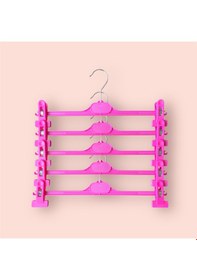 Resim Mandallı Pantolon Etek Askısı, Etek Askısı Fuşya Renk, 20 Adet Fuşya 