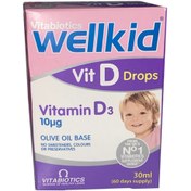 Resim VİTABİOTİCS Wellkid Vit Drops Vitamin D3 Takviye Edici Gıda 30 ml 