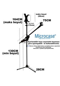 Resim 7in1 Set Mikrofontablet Ve Telefon Tutuculu Mikrofon Stand Al4533 