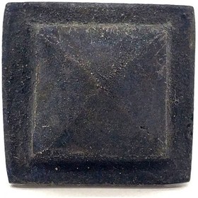 Resim Antika Tarz Dekoratif Pirinç Flanşlı Piramit Kabara - 29 Mm, Oksit 