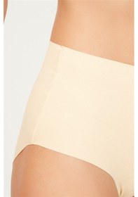 Resim Cottonhill Yüksek Bel Basic Lazer Kesim Bikini Külot 5'li Paket Çok Renkli 6 