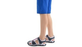 Resim Kiko Kids Erkek Çocuk Sandalet Arz 2399 34 Numara Tekstil Malzeme ile Konforlu Kullanım 