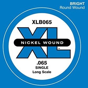 Resim D'Addario XLB065 XL Nickel Bas Gitar Tek Tel (65) 