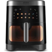 Resim Karaca Gourmet XXXL Smart Screen İnox Cam Hazneli Airfryer 