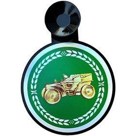 Resim HMNL Oto Resimlik Vantuzlu YEŞİL KLASİK ARABA 7 CM 