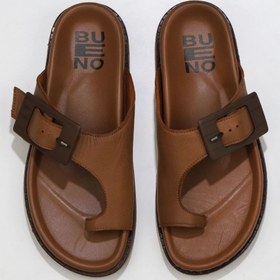 Resim Bueno Shoes Taba Deri Kadın Parmak Arası Terlik 01wu5816 