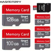 Resim Kırmızı, Beyaz ve Gri SD/TF Kartları, Seçenekli Kapasiteler 128GB, 100GB, 64GB, 32GB, 8GB SD Adaptörü ile Güvenilir Performanslı Flash Bellek TF Kartı Tabletler/Kameralar/Telefonlar/Dizüstü Bilgisayarlar/PC'ler/Araç Sesleri/Oyun Konsolları vb. için 