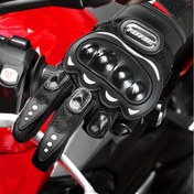 Resim HEROBIKER Erkekler için Yazlık Nefes Alabilir Motosiklet Eldivenleri, Dokunmatik Ekran Parmakları, Kapatma, Ergonomik Tasarım & Güçlendirilmiş Avuç İçi - Makinede Yıkanabilir Polyester, Bedenler M-XXL 