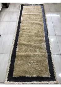 Resim Saray Halı Simli Deri 100X300 Sarı Derili Simli Yolluk 3 Metre ! 