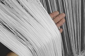 Resim İP PERDE İNCE ZİNCİR BEYAZ RENK 300 x 280 CM 