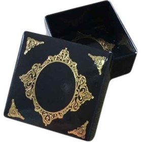 Resim Komple Karton Kutu Saray Desen Gold Yaldız 4X4X2 Cm (50 Adet) Si 