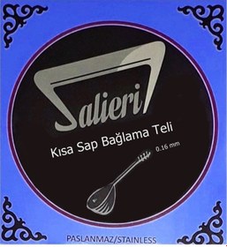 Resim Salieri 0.16 Mm Paslanmaz Takım Tel - Kısa Sap Bağlama Teli 016 