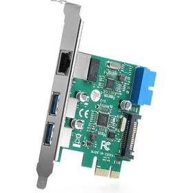 Resim Dark 2x USB3.0 + Gigabit Lan Pcıe X1 Ağ Kartı (Dk-Nt-Peglanu2) 
