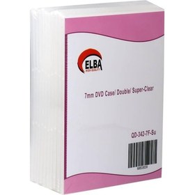Resim Elba 2 Li Parlak Şeffaf 7mm Dvd Kutusu 10 Adet 