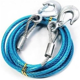 Resim Oto Çekme Halatı Çelik İzoleli Çeki Halatı 12 Ton 