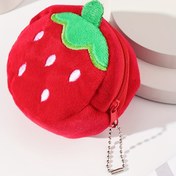 Resim Kadınlar için Hediye Strawberry Plush ile Lightweight Moda Cüzdan - Mükemmel Doğum Günü Hediyesi 