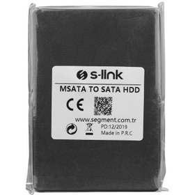 Resim S-link MSATA TO SATA Harici 2.5'' Siyah Hdd Kutusu 