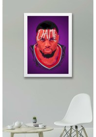 Resim Damian Lillard Çerçeveli Tablo - Dame Time Nba Posteri Tablo 