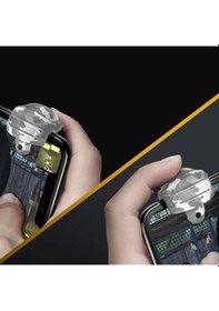 Resim Baseus Gamo Ga03 Gamepad Oyun Ateşleyici Tetik/ Level 3 Helmet Pubg Gadget- 5775 