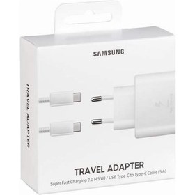 Resim Samsung Galaxy Note Fe 45W Type-C Hızlı Şarj Cihazı Beyaz 