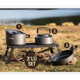 Resim Proware Kampçı Yemek Pişirme Set Gri 