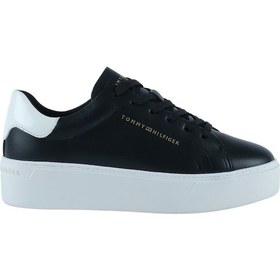 Resim Tommy Hilfiger Kadın Siyah Deri Ayakkabı Fw0fw08681-bds Siyah 