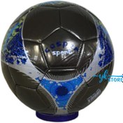 Resim YKSTORE Yüksek Kaliteli Dikişli Siyah Futbol Topu 5 Numara 