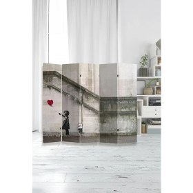 Resim Artavessa Dekoratif 5 Kanatlı Dijital Baskılı Kanvas Paravan - Seperatör - 200X180 cm - Model 1 