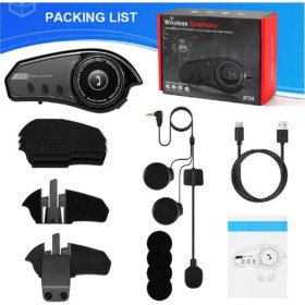 Resim LTG Nova BT35 Kask Kulaklık 5.0 Motosiklet Interkom Su Geçirmez Kablosuz Kulaklık 