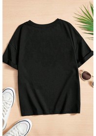 Resim Uyguntarz Çocuk Cartoon Face Pamuklu Tshirt Antrasit 
