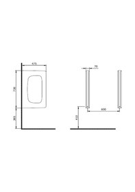 Resim Taormına Pisuvar Ara Bölme - Parlak Turuncu Çok Renkli 