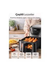 Resim Hiking HAF-502 6 LT Digital Air Fryer Yağsız Fritöz 