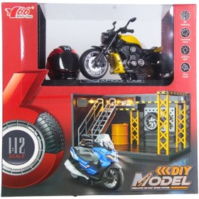 Resim NW NessiWorld 1/12 Motosiklet Harley Wolverine PB 3R Sesli ve Işıklı 
