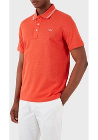 Resim Paul & Shark Erkek Polo Yaka T Shirt 23411248 277 Turuncu 