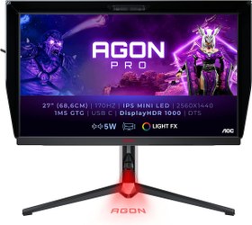 Resim Aoc 27" Agon Pro AG274QXM 1ms 170hz HDMI,DisplayPort Adaptive Sync 2K QHD Gaming Monitör 