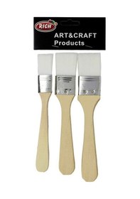 Resim Rich Fırça Set 3'lü Beyaz Kıl 78-11228 