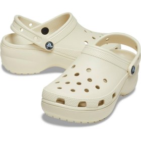Resim Crocs CLASSIC PLATFORM CLOG W BONE - KEMİK 